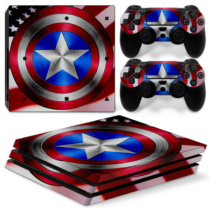 Captain America Vibranium Shield Marvel PS4 Pro Skin