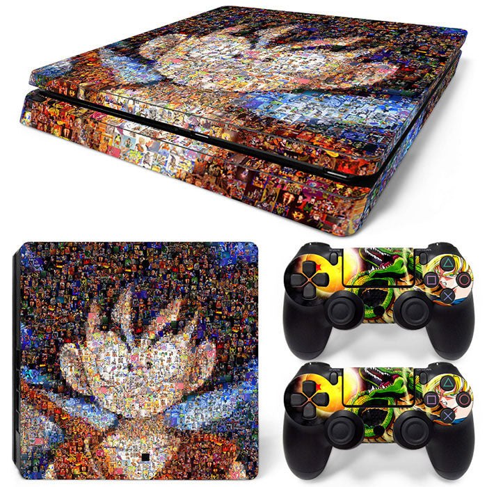 Goku Face Collage Dragon Ball PS4 Slim Skin