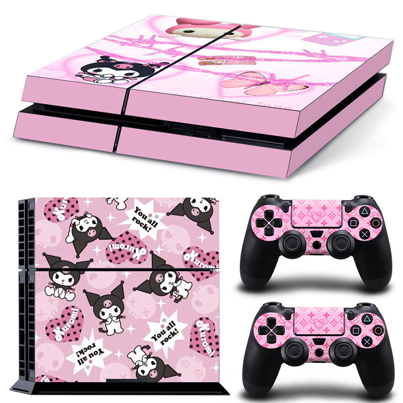 Kuromi Pink Hello Kitty PS4 Skin
