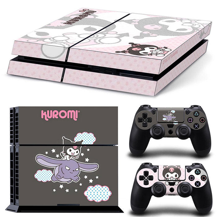 Kuromi Riding Baku Hello Kitty PS4 Skin