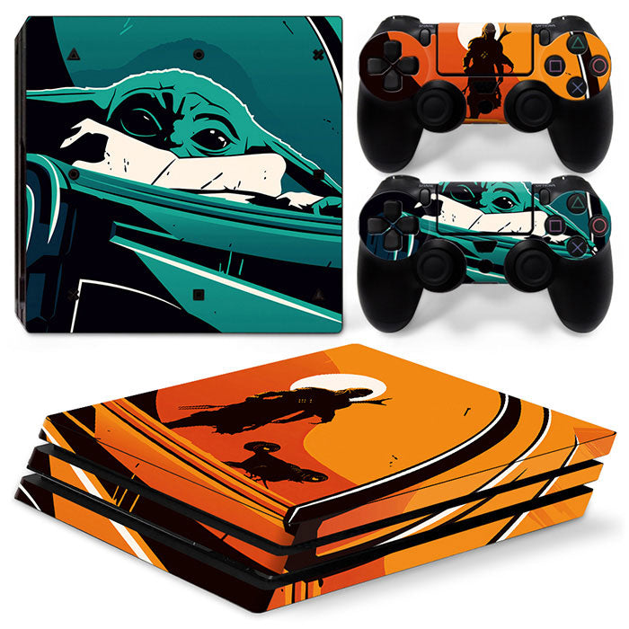 Mando & Baby Yoda Star Wars PS4 Pro Skin