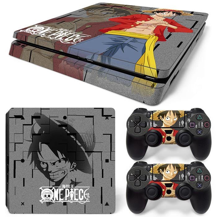 Monkey D Luffy Gray One Piece PS4 Slim Skin