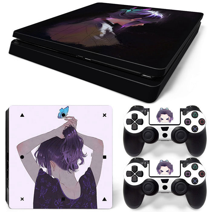 Shinobu Kocho Ponytail Demon Slayer PS4 Slim Skin