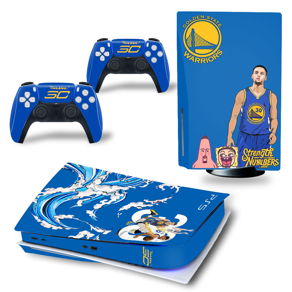SpongeCurry GS Warriors PS5 Skin