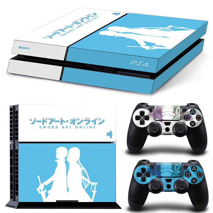 Kirito and Alice Silhouette Sword Art Online PS4 Skin