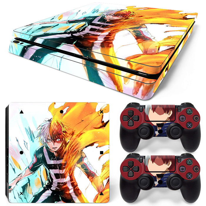 Todoroki Icy Hot My Hero Academia PS4 Slim Skin