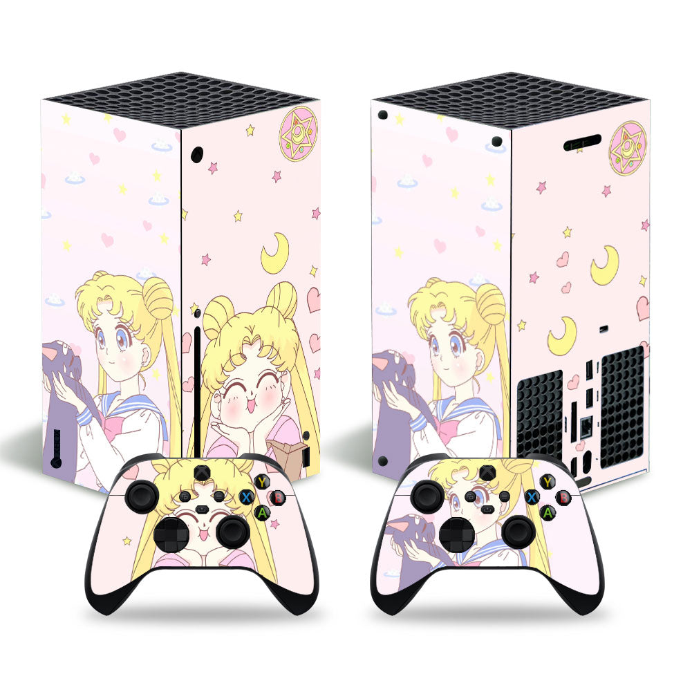 Usagi and Luna Sailor Moon Xbox Series X Skin
